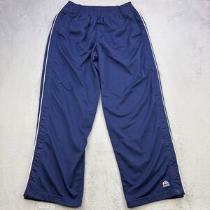 Nike Pants Mens XL Navy Blue Tearaway Snap Closure Y2K Baggy Jogger Track VTG
